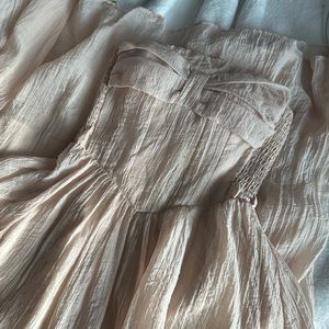 nude dress w/ matching bolero